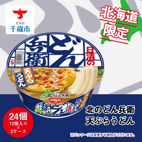 日清 北のどん兵衛 天ぷらうどん [北海道仕様]24個