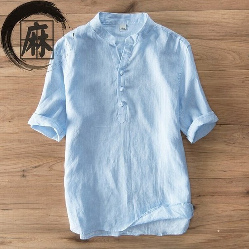 メンズ Tシャツ 五分袖 リネンシャツ Tkfimsh0122 綿麻 無地 半袖tシャツ 白tシャツ カジュアル リネン 春 春夏 通販 Lineポイント最大get Lineショッピング