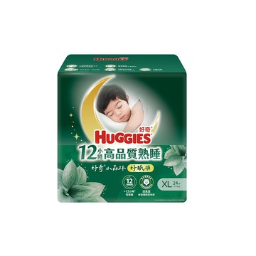 【HUGGIES 好奇】(贈品)小森林好眠褲 (嬰兒紙尿褲/褲型尿布) 單包