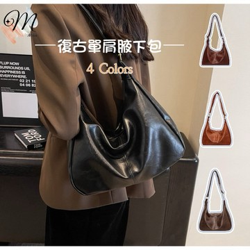 『Mika迷卡』A131現貨 新款復古質感單肩腋下包高級感時尚百搭托特斜跨包 預購請聊聊