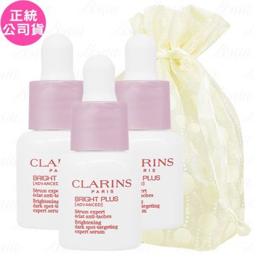 CLARINS 克蘭詩 氧氣亮白光感精華(7ml)*3旅行袋組(公司貨)