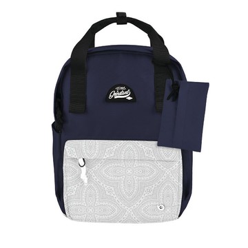 Grinstant混搭可拆組式13吋後背包 - 冒險系列 (海軍藍配曼陀羅)