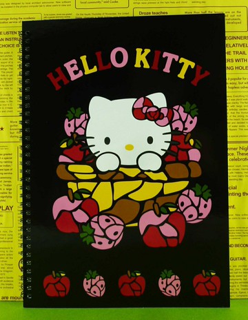 【震撼精品百貨】Hello Kitty 凱蒂貓 筆記本 黑【共1款】 震撼日式精品百貨