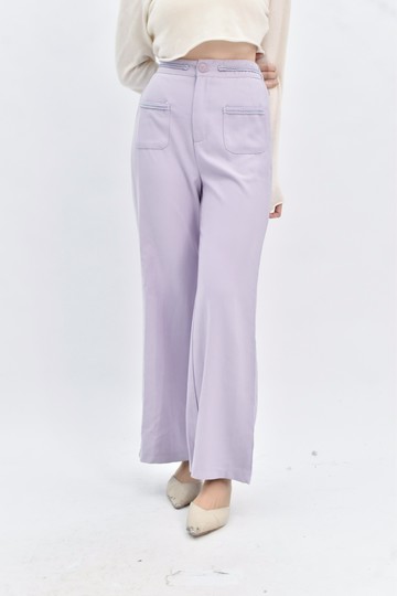 (S) cellie 紫色韓牌寬鬆高腰長褲