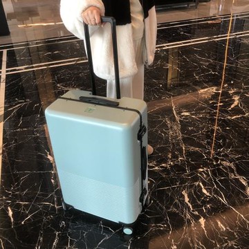 日本鋁框款行李箱登機箱男20寸輕音萬向輪托運旅行密碼拉桿箱女26