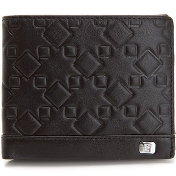 【金安德森】品味搖滾 左右翻固定頁對開短夾-酷黑