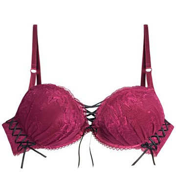 FLORA LOVELY 舞誘光  B~F罩杯日本內衣成套~酒紅-紅色