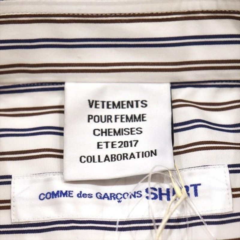 ヴェトモン コムデギャルソン メンズ シャツ VETEMENTS × Comme des ...