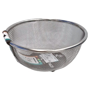 PEARL LIFE 珍珠金屬 不鏽鋼瀝水籃 87g  165 x 75mm  1個