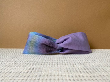 雙拼髮帶 / 奇幻紫 / 限量先染布