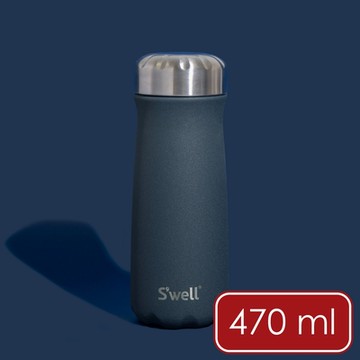 《S well》Traveler不鏽鋼保溫瓶-海軍藍470ml-- swell水壺保溫杯 保冷保冰杯 水壺 環保杯 便攜杯 咖啡杯 隨行杯