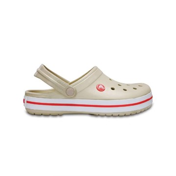 Crocs 卡駱馳 Crocband Clog [11016-1AS] 男女 洞洞鞋 輕量 防水 涼鞋 米
