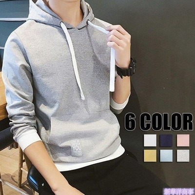 スウェット メンズ パーカー 長袖 無地 プルオーバーパーカー プリント ゆったり 秋冬 ブラック ホワイト メンズファッション 6色 通販 Lineポイント最大get Lineショッピング