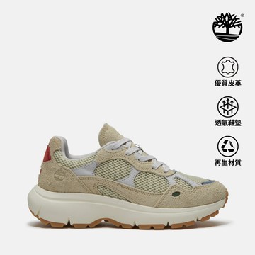 女款淺米色網布休閒鞋|A43R8EO0