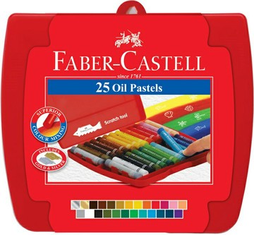 德國 Faber-Castell 輝柏 124025 精裝 油性 粗芯粉彩條 (25色)【APP滿額下單4%點數(單一帳號最高1000點)】7/31止