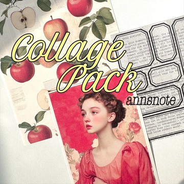 拼貼組 Season1 全套包裝 貼紙 + 紙張 混合 (anns note) vintage