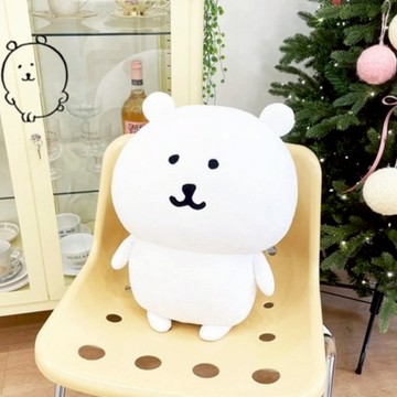 生日快樂🐻‍❄️nagano熊 自嘲熊 韓國正版授權 28cm娃娃抱枕 白熊 療癒白色小熊 可愛枕頭 大娃娃靠墊 絨毛公仔 女孩子送禮 女友禮物推薦 牡羊座生日禮物