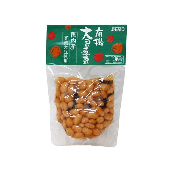 ムソー 有機大豆煮豆 145g