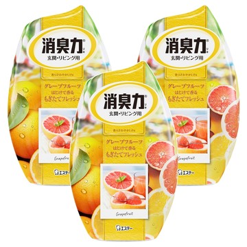 ST 雞仔牌 部屋消臭力 葡萄柚香 室內用芳香消臭劑  400ml  3罐