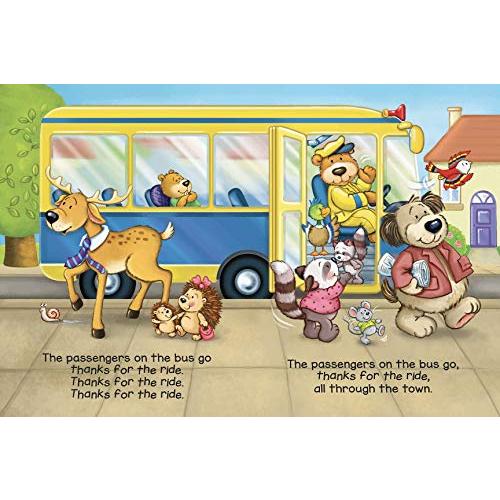 Wheels On The Bus ー Childrens Padded Board Book ー Classic Sing Along