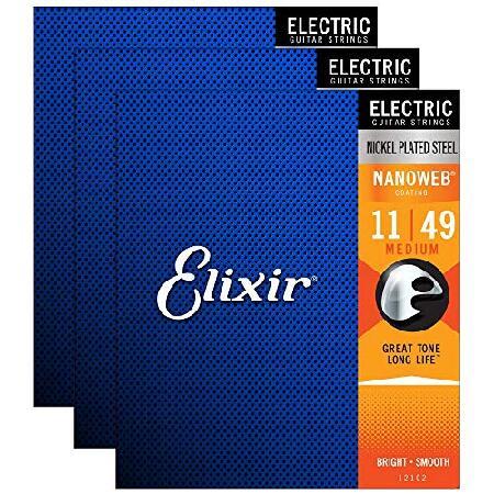 Elixir 12102 エレクトリックナノ ミディアム 11-49 (3パックセット)