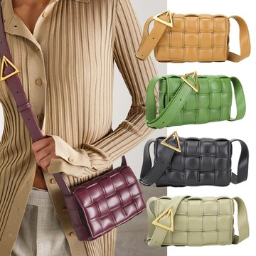 BV Padded Cassette [小款 專櫃$12萬] 小羊皮編織斜背枕頭包-5色可選