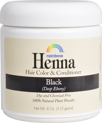Rainbow Research Henna Hair Color and Conditioner Black Deep Ebony 4 oz