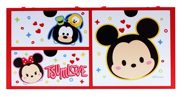 【震撼精品百貨】Micky Mouse 米奇/米妮  Tsum Tsum米奇橫式三抽收納盒 震撼日式精品百貨