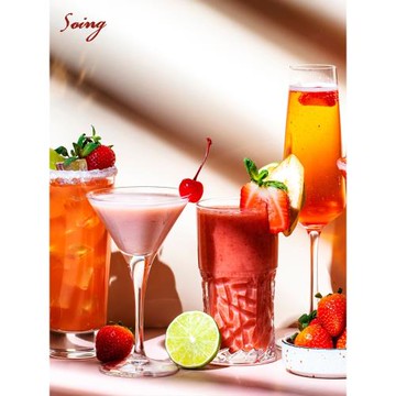 SOING雞尾酒杯網紅組合酒吧馬天尼杯高腳杯子套裝香檳洋酒杯柯林