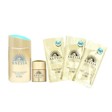 (專櫃貨) SHISEIDO 資生堂 安耐曬 金鑽高效防曬露組