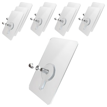 小麥購物 強力免釘螺絲貼 Y458 5g  16mm  10個