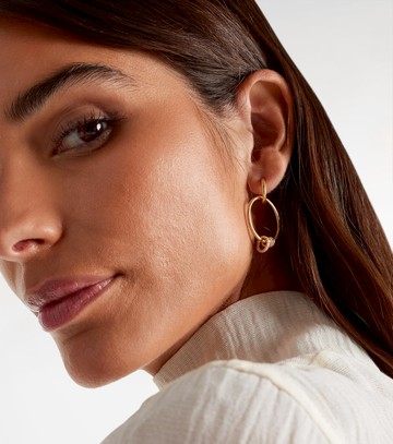 Spinelli Kilcollin Asha 18kt gold hoop earrings with diamonds