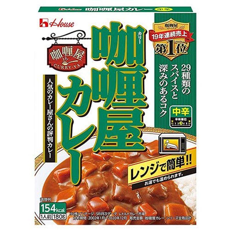 ハウス食品 カリー屋カレー 中辛 180g×30個入