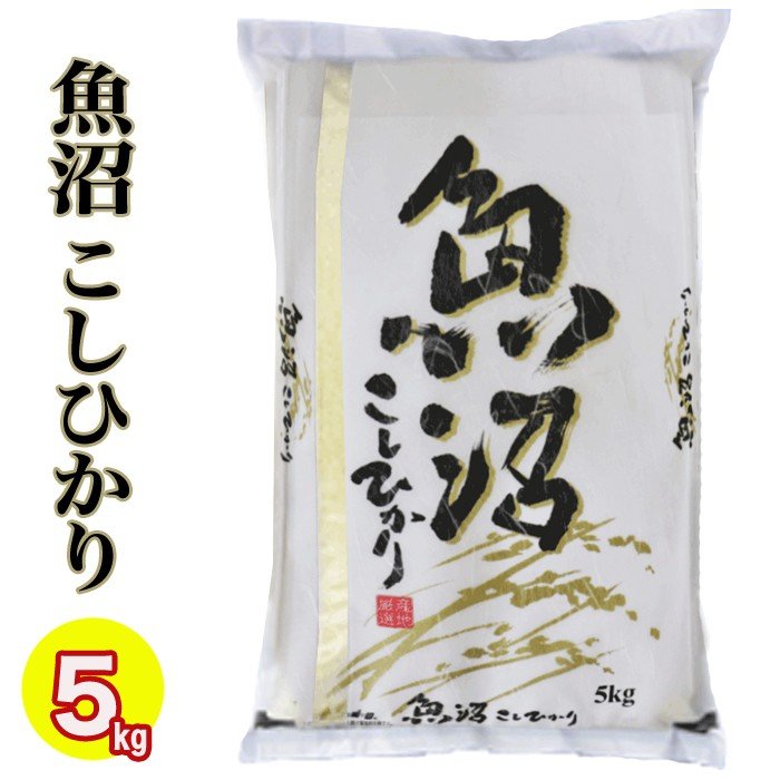 お米 米 5kg 新米 令和５年産 魚沼産 コシヒカリ5kg 白米精米  (新潟産直米)   新潟 魚沼産 こしひかり 精米仕立て 低温倉庫管理米 新潟米