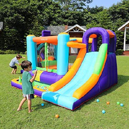 AirMyFun Inflatable Bounce House with Blower,Bouncy House for Kids Outdoor,Toddle Bouncy House Bounce Castle with Slide for Family Backyard