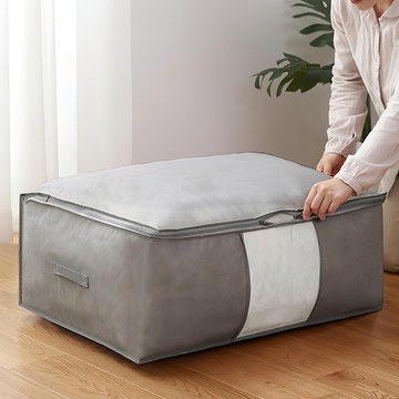 DOSell 整潔收納布藝棉被收納箱特大款  4個  灰色