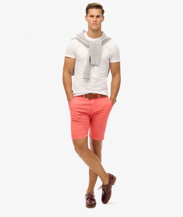 Superdry Men's Vintage Chino Shorts Pink Size: 32