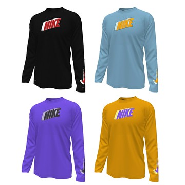 NIKE SWIM 男孩長袖防曬衣 男孩 長袖 防曬衣 NESSE828 24SS 【樂買網】