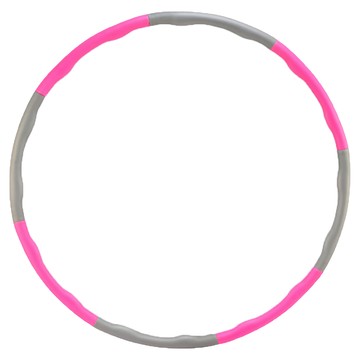 可拆卸拼接式成人兒童泡棉呼拉圈  波浪按摩點設計  加厚環保泡棉  柔軟舒適  緩震減壓  玫紅色 + 灰色  1kg  1個