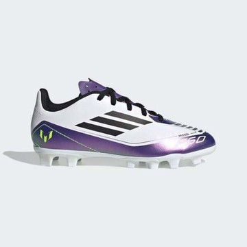 Adidas F50 Club Fxg J Messi IE9088 大童 足球鞋 梅西 白 紫