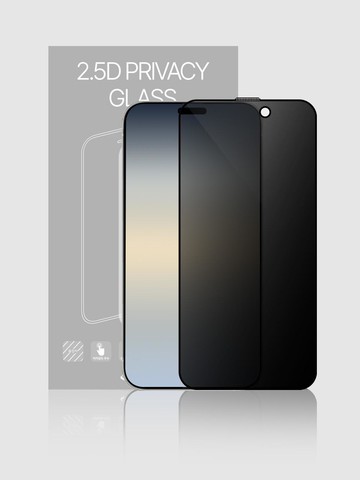 2.5D Privacy Tempered Glass Screen Protector [Black]