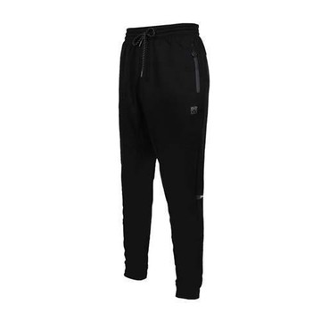 FIRESTAR 男棉質束口長褲-針織 慢跑 路跑 反光 刷毛