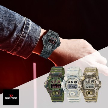 DIGITEC 數碼科技 DG-5088T 軍事特種部隊迷彩系列夜光防水電子錶