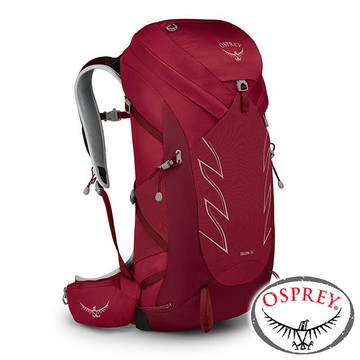 【美國 OSPREY】TALON 36 透氣輕量登山健行背包 34L S/M『星雲紅』10002689