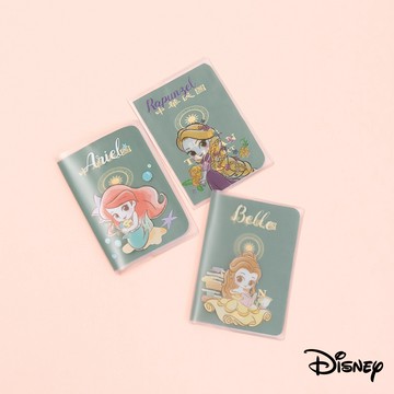 迪士尼｜Q版公主兩用護照套 【現貨】 貝兒 白雪公主 樂佩 愛麗兒 卡套 護照套 疫苗卡套 BF695