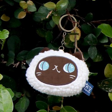 Luna 暹羅貓毛絨絨吊飾/ 鑰匙圈