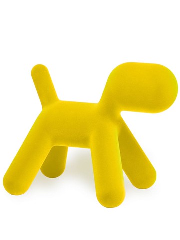 magis - Puppy medium toy - unisex - Polyethylene/Velvet - One Size - Yellow