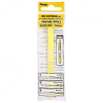 飛龍Pentel SLR3自動螢光筆替芯-SXNS15的替芯(多色)粉紅