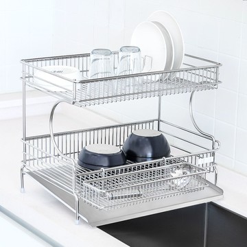 Login 直立型排水碗盤瀝水架 基本款 2層  1個  不鏽鋼