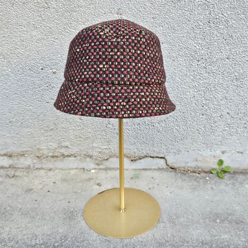 【HiGh MaLi】時尚窄版短簷漁夫帽/小香風編織系列/復古摩卡#禮物